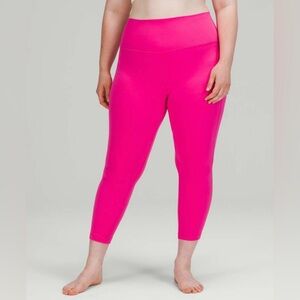 Like new lululemon Align High-Rise Pant 25". Size 8. Retail $98. Sonic pink!